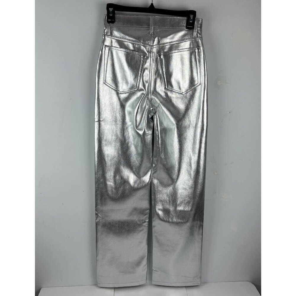 NWT Abercrombie & Fitch Silver The 90s Relaxed High Rise Straight Pants sz 26/2